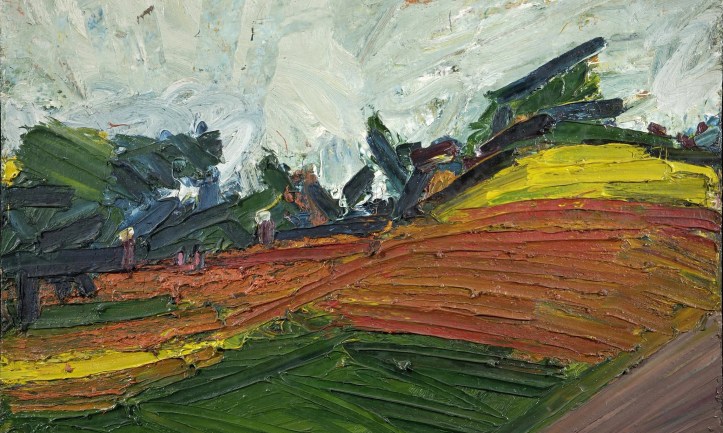 Primrose Hill 1971 Painting Oil on board 1016 x 1270 mm Primrose Hill Frank Auerbach